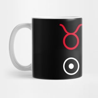 Taurus Sun Leo Moon Zodiac Sign Mug